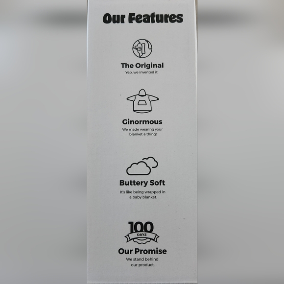 NWB THE COMFY ORIGINAL SHERPA-LINED WEARABLE HOODED BLANKET - Picture 6 of 6